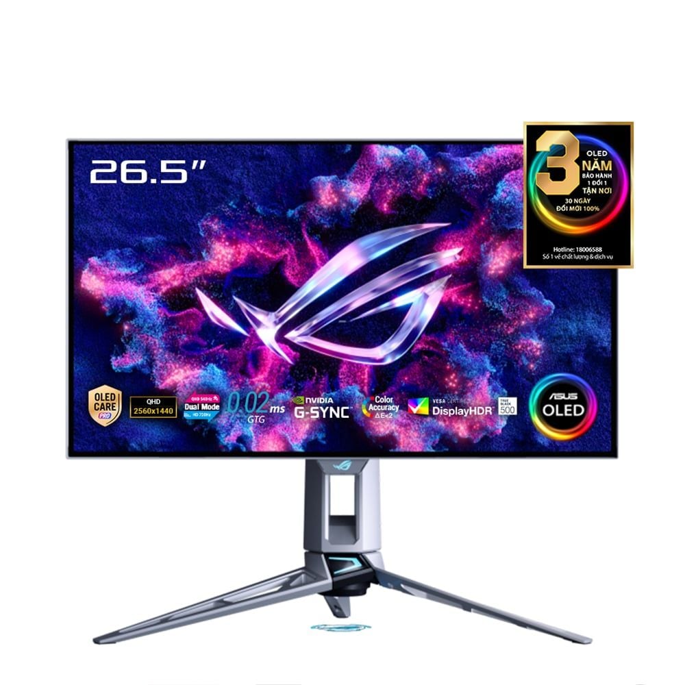 Màn hình Asus ROG Swift PG27AQWP-W 27 WOLED 2K 540Hz-HD 720Hz chuyên game